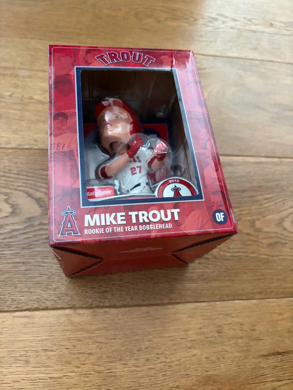 Angels Mike Trout Red and White Bobblehead NEW